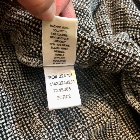 JOHN PAUL RICHARD Women’s Wide Leg Cropped Black and White Trouser Pants Size X- - Picture 10 of 11